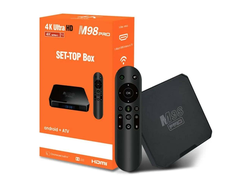 M98 PRO ATV Voice Set Top Box Dual WiFi с Bluetooth