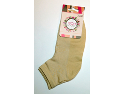 Носки женские «Сетка» бежевые, арт 5118