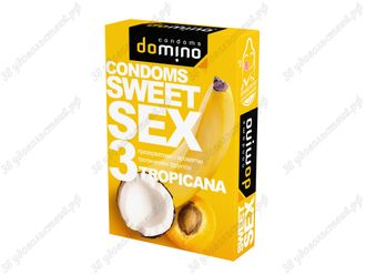 Презервативы Domino Sweet Sex Tropicana №3 с ароматом тропических фруктов