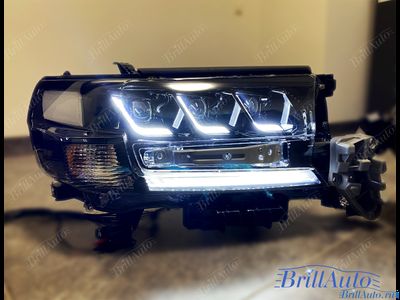 Фары Toyota Land Cruiser 200 в стиле LEXUS, БЕГАЮЩИЕ