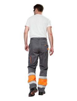 Костюм ИЛИОН СИГНАЛ с брюками, оранжевый/темно-серый, КОС623