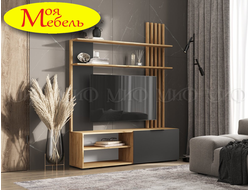 Роджина Гостиная (графит/дуб крафт)