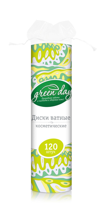 GreenDay Ватные диски 120шт