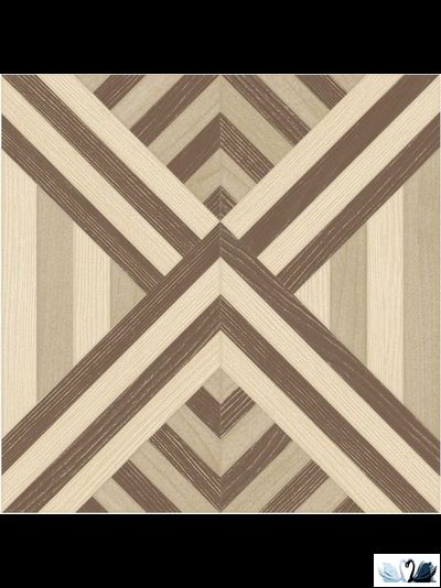 Плитка напольная Cersanit Twist тёмно-бежевая (TW4E112-41) 44 х 44 см с рисунком паркета