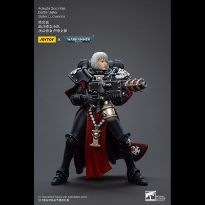 Сестра Битвы Людвенна (Warhammer 40k) - КОЛЛЕКЦИОННАЯ ФИГУРКА 1/18 Adepta Sororitas Battle Sisters Sister Ludwenna (JT3853) - JOYTOY