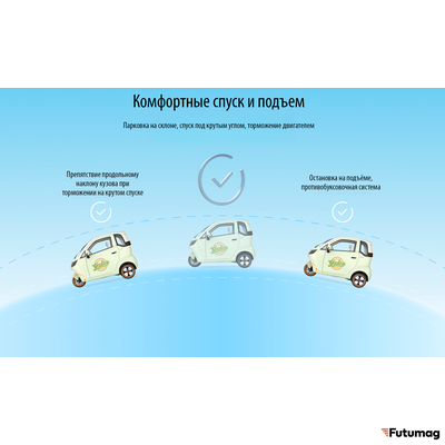Электротрицикл-капсула YADEA EV301
