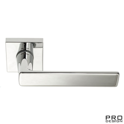 Дверная ручка на квадратном основании Fratelli Cattini "ELLE" 8-CR полированный хром