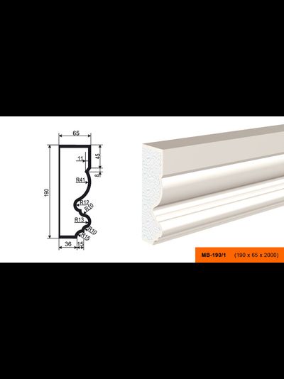 Фасадный молдинг из пенополистирола с покрытием LEPNINAPLAST (Лепнинапласт)  МВ-190/1