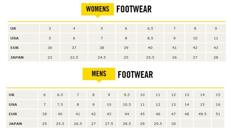 Dr martens size chart cm hotsell