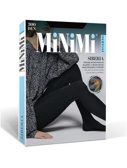 Колготки женские зимние с хлопком MiNiMi Siberia 300 den