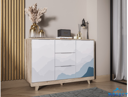 КОМОД "МЕГАПОЛИС" КМ-15 ( дуб каньон/фотопечать аква), 1210*828*404