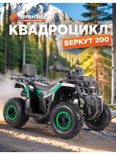 Квадроцикл BAIKAL БЕРКУТ 200 зеленый