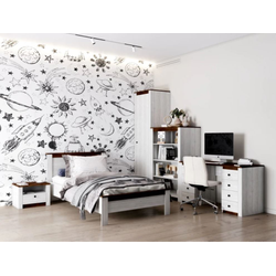 Даллас спальня Кровать 1600 Матрасное основание включено Дуб Винтерберг / Таксония ш*г*в 1670 ? 2150 ? 900