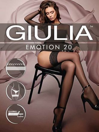 Чулки Emotion 20 Giulia, 1/2 nero