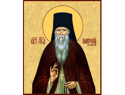 Амвросий Оптинский, Святой Преподобный. Рукописная икона.
