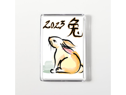 Магнит акриловый год Кролика №5