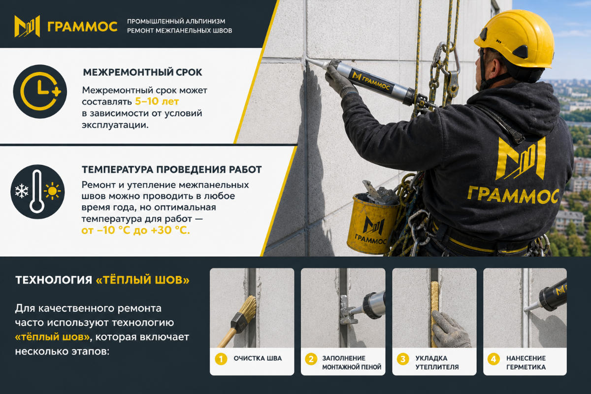 Ремонт межпанельных швов Тверь