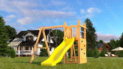 Детская площадка Савушка Мастер 6 с качелями