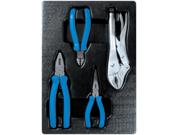 Набор пассатижей и бокорезов, ложемент, 4 предмета KING TONY 9-42144GP