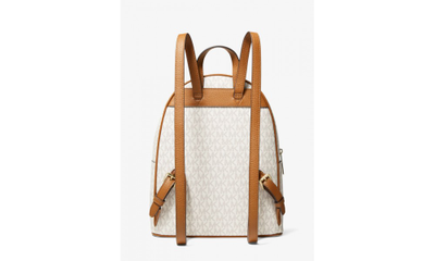 Michael Kors рюкзак Abbey Medium с надписями белый