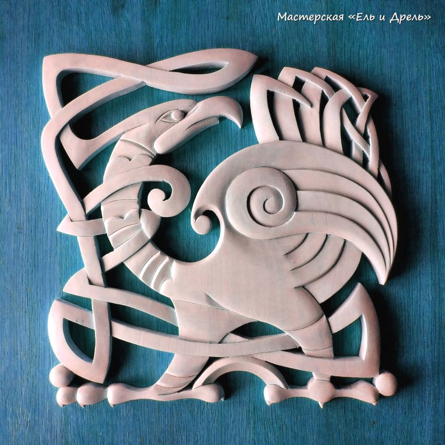 Кельтский орнамент, резьба по дереву