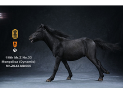 Монгольский конь (Лошадь) в динамичной позе - Коллекционная ФИГУРКА 1/6 scale animal model No.33:Mongolica (dynamic posture) (Mr.Z033-MD005) - Mr.Z