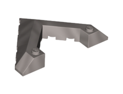 Wedge 6 x 8 Pointed Cutout, Flat Silver (22390 / 6131743)