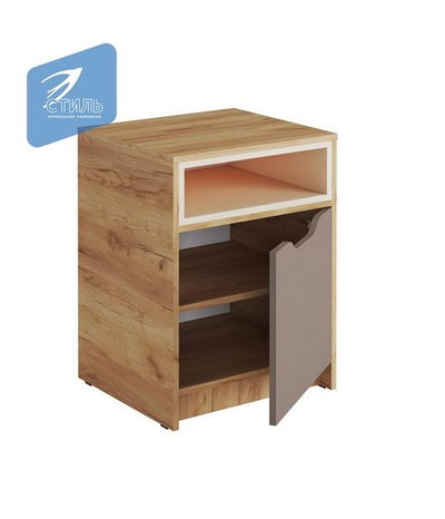 Тумба ТМ-001 РИЧ Миндаль/Глиняный серый (Стиль)