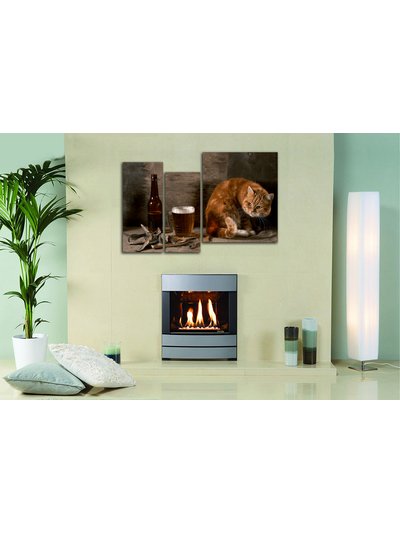 Модульная картина &quot;Вобла и кот&quot;