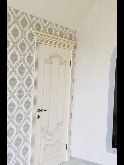 VFD. ALEXANDRIA 3D/ IVORY PC. АЛЕКСАНДРИЯ 3D/ СЛОНОВАЯ КОСТЬ--ПАТИНА КАПУЧИНО. ПОЛОТНО ОСТЕКЛЕННОЕ