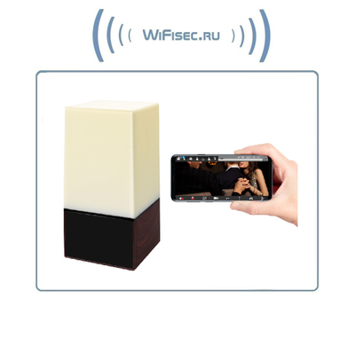 IP видеоняня WiFi (Светильник настольный, с регулировкой света и цвета) с аккумулятором  с DVR, Full HD 5 Мп (Pro iCam)