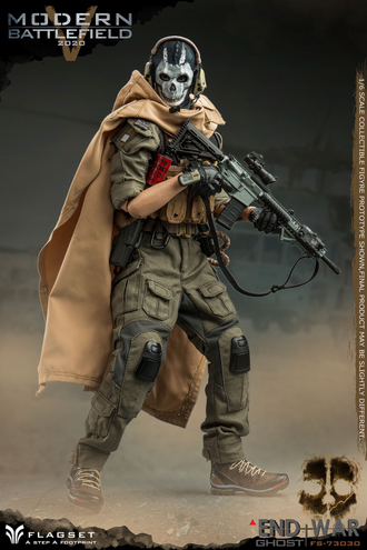 Sajmon Goust Rajli Prizrak Ghost Call Of Duty Modern Warfare 2019 Kollekcionnaya Figurka 1 6 Scale Modern Battlefield End War V Ghost Fs 73030 Flagset