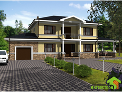 Дом из газобетона ДГБ-12.12-295