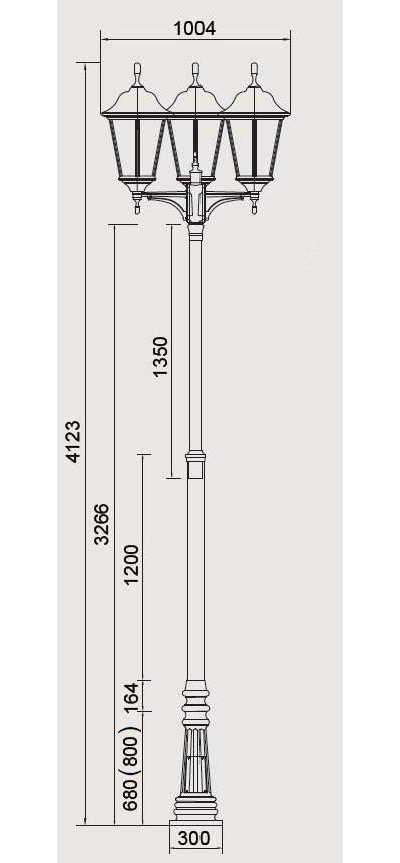 Парковый светильник серии  Bremen 3