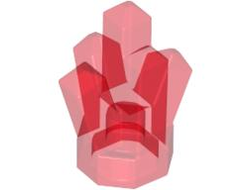 Rock 1 x 1 Crystal 5 Point, Trans-Red (52 / 4541537 / 6236961)