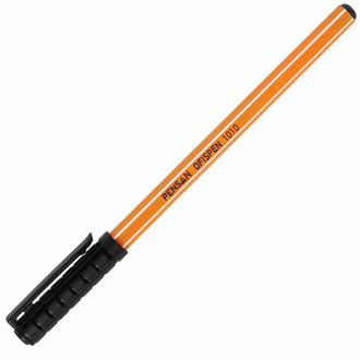Ручка шариковая масляная PENSAN "Officepen 1010", КРАСНАЯ, корпус оранжевый, узел 1 мм, линия письма 0,8 мм, 1010/60, 60 штук в упаковке