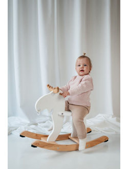 Джемпер "Сердечки" пудра