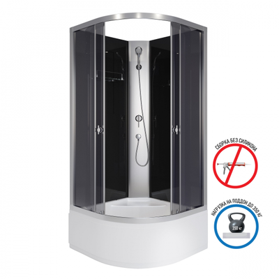 Душевая кабина Niagara Eco E90/40/ТN/BK