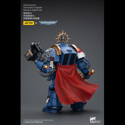 Капитан-терминатор Ультрамаринов (Warhammer 40k) - КОЛЛЕКЦИОННАЯ ФИГУРКА 1/18 Ultramarines Terminator Captain Severus Agemman (JT9916) - JOYTOY