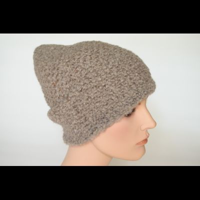 Шапка из альпака женская Vizio Италия 7007 CL ореховая