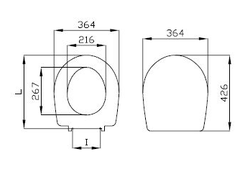 Сиденье для унитаза стандартное, VitrA, Normus, 115-003-001