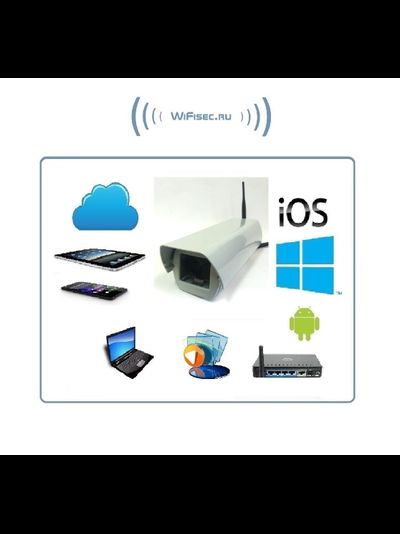 VStarcam. Уличная IP WiFi/LAN видеокамера с DVR, FullHD (варифокальный объектив 2.8-12 мм)