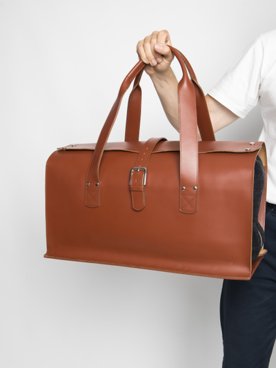 Кожаная дорожная сумка Gavardo Premium red (арт. 
4043-53)