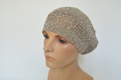 Итальянский берет с бисером