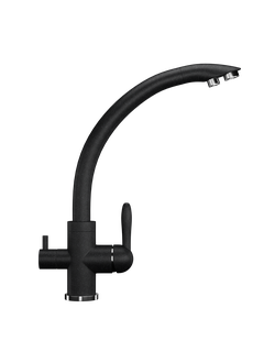 Смеситель с краном для чистой воды ULGRAN U-017, черный