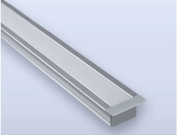 Встраиваемый алюминиевый профиль для светодиодной ленты с рассеивателем Eleganz 25092