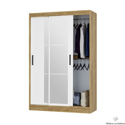 Тайм ШКК-03 шкаф-купе Крафт/Белый