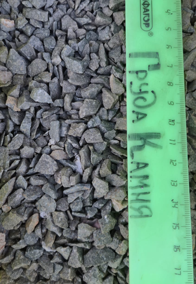 Зеленая гранитная крошка, фракция 5-10 мм