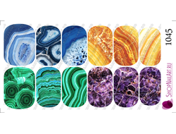 Слайдер-дизайн 1045 - Камни Малахит, Агат, Оникс, Аметист