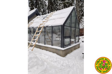 монтаж теплицы 8х4